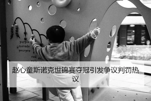 赵心童斯诺克世锦赛夺冠引发争议判罚热议